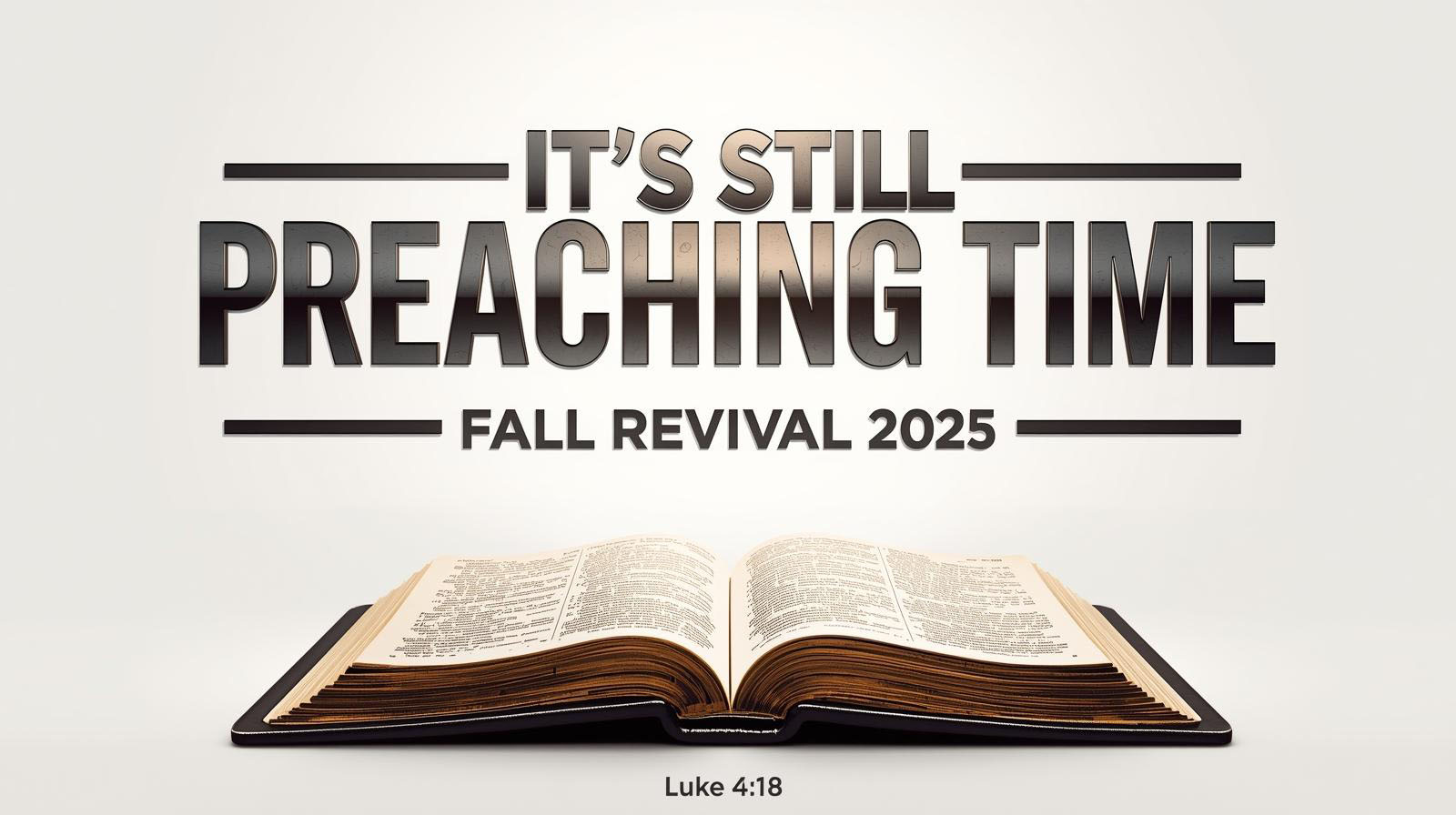 NMOBC 2025 Fall Revival theme It's Preaching Time Again Sept 14 - 17